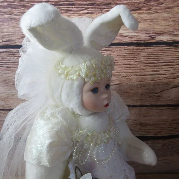 Marie Osmond Velveteen Rabbit Series 15" Porcelain Doll Posable Hands And Leg - Picture 7 of 8
